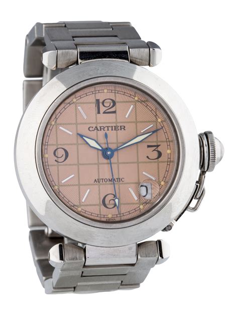 cartier pasha 2324 pb|Cartier. A Stainless Steel Pasha Bracelet Watch, PB26833.